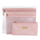 Wicked Sista Jenna Trio Metallic Pink Purse Set