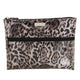 Wicked Sista Classic Leopard Extra Large Flat Double Zipper Bag