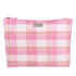 Wicked Sista Modern Check Extra Large Flat Cosmetic Bag