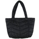 Wicked Sista Quilted Tote Bag Black