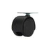 Cold Steel Twin Wheel Hooded Plate Furniture Castor 50mm 2 Pack