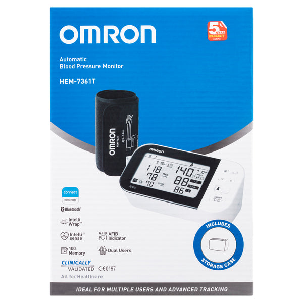 Omron Blood Pressure Monitor Advanced+AFIB HEM 7361T