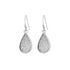 Ear Sense F394 Silver Glitter Teardrop French Hook
