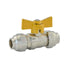 Mildon Tested Gas Ball Valve with Yellow Handle 20MM 3/4 Inches