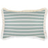 Escape to Paradise Cushion Cover Coastal Fringe Hampton Stripe Seafoam 35CM X 50CM