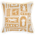 Escape to Paradise Cushion Cover Coastal Fringe Naxos Mustard 45CM X 45CM