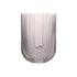 Escape to Paradise Ribbed U Shaped Glass Vase Medium Grey