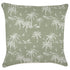 Escape to Paradise Cushion Cover With Piping Postcards Sage 60CM x 60CM