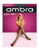 Ambra Crystal Sheer Pantyhose Almost Black Tall