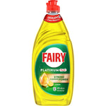 Fairy Platinum Plus Dishwashing Liquid Lemon 495mL