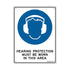 Sandleford 300x225mm Plastic Sign - Hearing Protection Must Be Worn In This Area