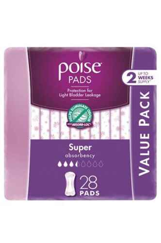 Poise Pads Super 28 Pack