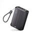 ZLOS 10000mAh Mini Power Bank with Built in USB C and Lightning Cables