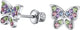 Adnohr Sensitive Surgical Steel Rainbow Butterfly Stud Earrings
