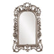 Howard Elliott Collection Sherwood Hanging Accent Wall Mirror Ornate Arched Antique Silver 14 x 22 Inches