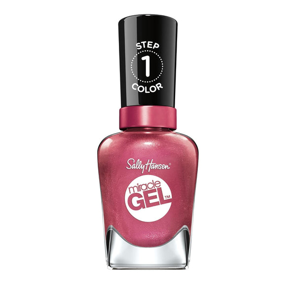 Sally Hansen Miracle Gel, Saturn It Up, Long Lasting, Gel-Like Formula, No UV Lamp Needed, Pink Nail Polish