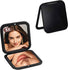 Black Compact Mirrors Normal and 5x Magnification Double Sided