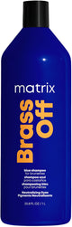 Matrix Brass Off Blue Toning Shampoo to Correct Orange Undertones on Lightened Hair 1L
