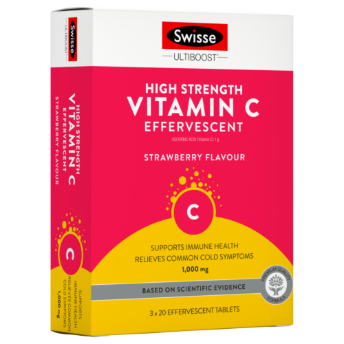 Swisse Ultiboost High Strength Vitamin C Effervescent 60 Tablets