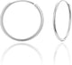 Sterling Silver Thin Silver Hoop 20mm
