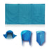 WallUp Instant Outdoor Privacy Screen Weather Resistant UV Treated Flag Cloth Divider Aqua 1.83 m x 3.66 m