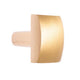 Lane Brass Curved Square Knob