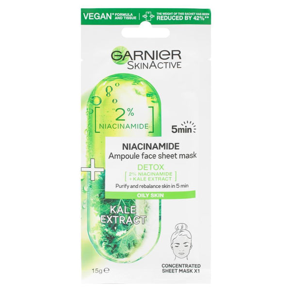 Garnier 5 Min Ampoule Sheet Mask Kale