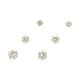 Cubic Zirconia Goldtone Trio 4mm, 5mm, 6mm Earrings