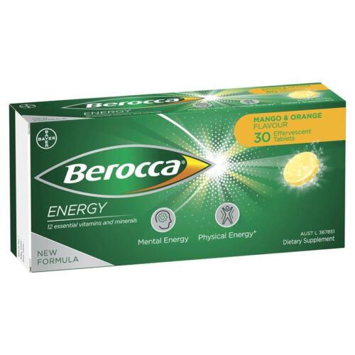 Berocca Energy Mango & Orange Eff Tabs 30