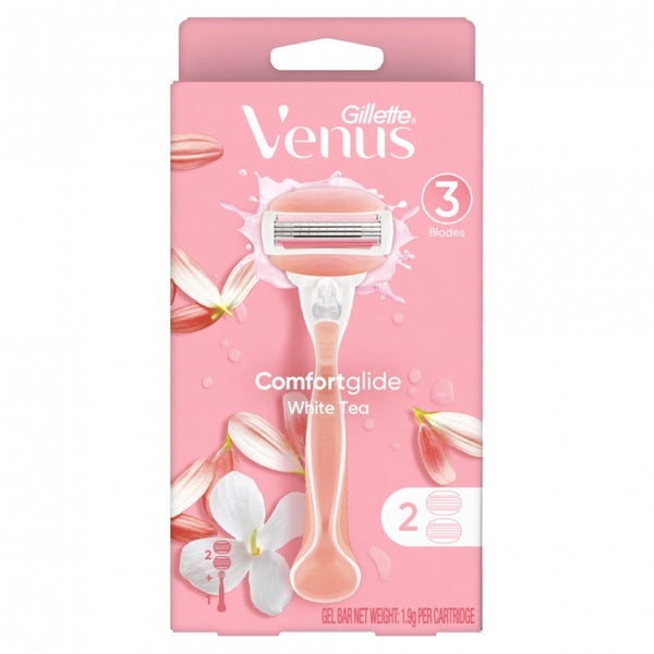 Gillette Venus Comfortglide White Tea Razor + 2 Blades