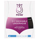 Poise 2-in-1 Period And Incontinence Underwear Black Size 10-12