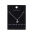 Wicked Sista Necklace Pendant H Initial in Silver