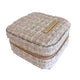 Escape to Paradise Small Tweed Jewellery Box Pale Pink