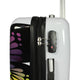 World Traveler Black and White Butterfly 2 Piece Butterfly Carry on Spinner Luggage Set