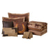 Chezmoi Collection Sedona 7 Piece Southwestern Wild Horses Microsuede Bedding Comforter Set California King Brown