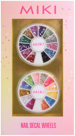 Miki Nail Art Decal Wheel with Assorted Designs