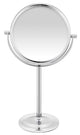 Bodysene Tall Pedestal Chrome Mirror 7X Magnification Double Sided 360