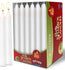 Ner Mitzvah White Shabbat Candles for Religious Ceremonies 6 Hour Burn Time 72 Pack