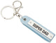 Super Dad Hand Stamped Aluminum Keychain