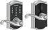 Schlage FE695 CAM 626 FLA Camelot Touch Keyless Lock with Flair Lever in Satin Chrome