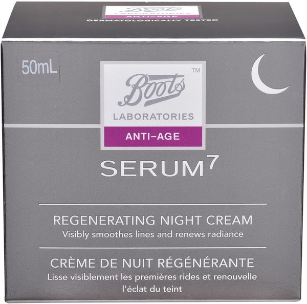 Boots Laboratories Serum 7 Regenerating Night Cream 50 ml