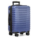 U.S. Traveler Boren Polycarbonate Hardside Rugged Travel Suitcase Luggage Navy Carry On 22 Inches