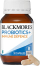 Blackmores Probiotics + Immune Defence Caps 30