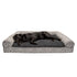 Furhaven Pet Dog Bed Orthopedic Plush Kilim Southwest Home Decor Traditional Sofa Style Living Room Couch Pet Bed