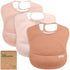 KeaBaby Waterproof Crumb Catcher Bibs 3 Pack