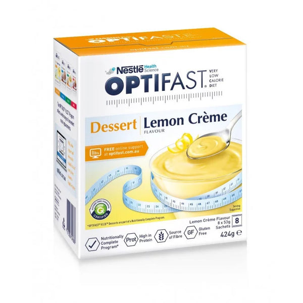 Optifast VLCD Lemon Creme Dessert 8 X 53g