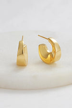 Zafino Harper Hoop Gold Earrings 15MM