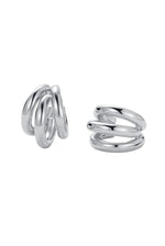 Zafino Indie Hoop Silver Earrings