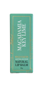 Wild Emery Natural Lip Balm Macadamia and Key Lime 10g
