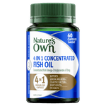 Natures Own 4 In 1 Concentrated Fish Oil Odourless 60 Capsules